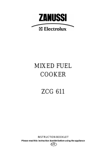 Manual Zanussi-Electrolux ZCG611X Range