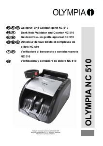 Mode d’emploi Olympia NC 510 Compteuse de billets