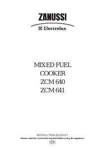 Manual Zanussi-Electrolux ZCM641X Range