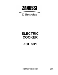 Handleiding Zanussi-Electrolux ZCE531X Fornuis