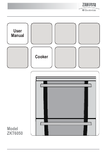 Bruksanvisning Zanussi-Electrolux ZKT6050W Spis