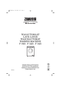Bedienungsanleitung Zanussi-Electrolux F 1225 Waschmaschine