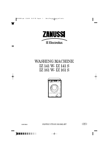 Handleiding Zanussi-Electrolux IZ161W Wasmachine
