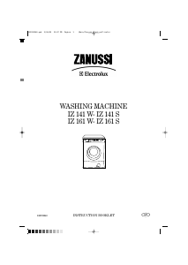 Manual Zanussi-Electrolux IZ141S Washing Machine