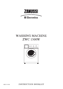 Manual Zanussi-Electrolux ZWC 1300 W Washing Machine