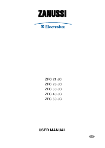 Handleiding Zanussi-Electrolux ZFC26JC Vriezer