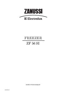 Manual Zanussi-Electrolux ZF56SI Freezer