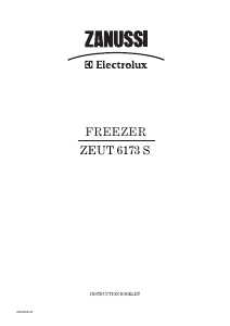 Manual Zanussi-Electrolux ZEUT6173S Freezer