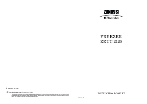 Handleiding Zanussi-Electrolux ZEUC2120 Vriezer