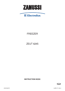 Handleiding Zanussi-Electrolux ZEUT6245 Vriezer