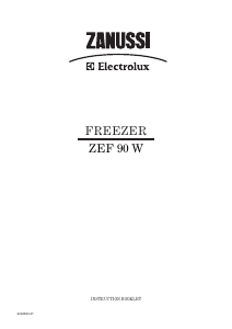 Manual Zanussi-Electrolux ZEF90W1 Freezer