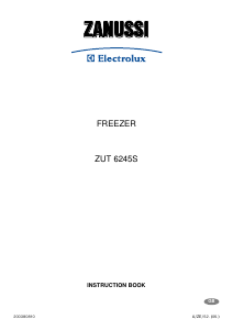 Handleiding Zanussi-Electrolux ZUT6245S Vriezer