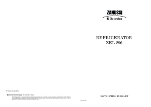 Handleiding Zanussi-Electrolux ZEL296 Koelkast