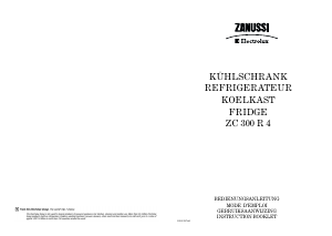 Manual Zanussi-Electrolux ZC300R4 Refrigerator