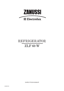 Manual Zanussi-Electrolux ZLF60W Refrigerator