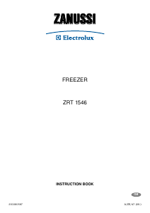 Manual Zanussi-Electrolux ZRT1546 Refrigerator