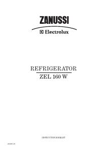 Handleiding Zanussi-Electrolux ZEL160W Koelkast