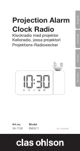 Manual Clas Ohlson EM3211 Alarm Clock Radio