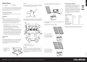 Manual Clas Ohlson SY-M100W Solar Module
