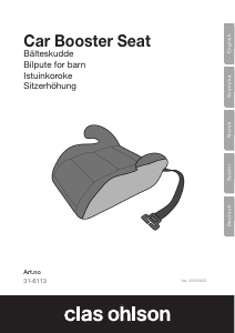 Manual Clas Ohlson 31-6113 Car Seat