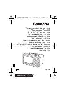 Vadovas Panasonic RC-800 Radijo imtuvas
