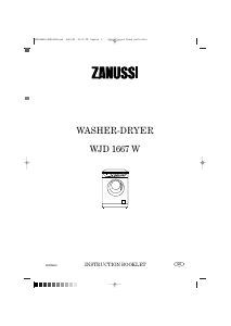 Handleiding Zanussi WJD1667W Was-droog combinatie