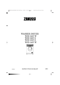 Handleiding Zanussi WJD1357S Was-droog combinatie