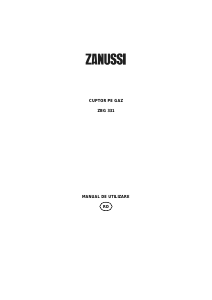 Manual Zanussi ZBG331XE Cuptor