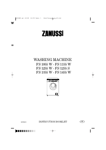 Handleiding Zanussi FS 1355 W Wasmachine