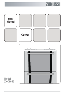 Manual Zanussi ZKC6040W Range