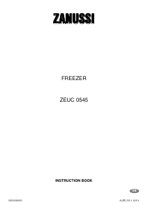 Manual Zanussi ZEUC 0545 Freezer