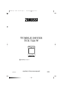 Manual Zanussi TCE 7124 W Dryer