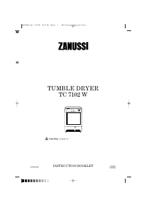 Manual Zanussi TC 7102 S Dryer