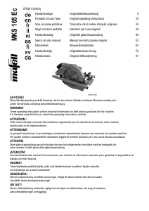 Mode d’emploi Mafell MKS 165 Ec Scie circulaire