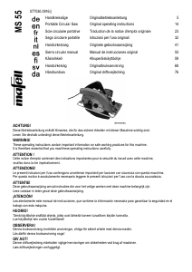 Mode d’emploi Mafell MS 55 Scie circulaire