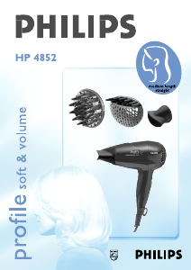 Εγχειρίδιο Philips HP4852 Πιστολάκι μαλλιών