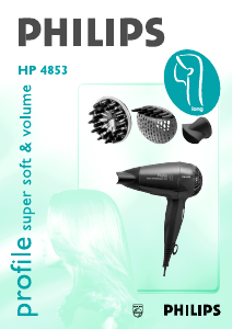 Εγχειρίδιο Philips HP4853 Πιστολάκι μαλλιών