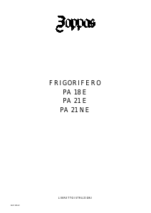 Manuale Zoppas PA21E Frigorifero