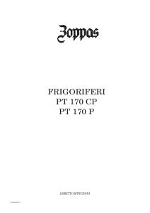 Manuale Zoppas PT170CP Frigorifero
