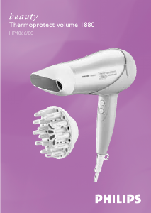 Manual Philips HP4866 Hair Dryer