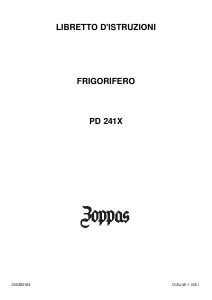 Manuale Zoppas PD241X Frigorifero-congelatore