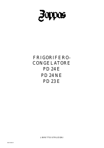 Manuale Zoppas PD24E Frigorifero-congelatore