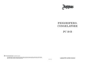 Manuale Zoppas PC39B Frigorifero-congelatore