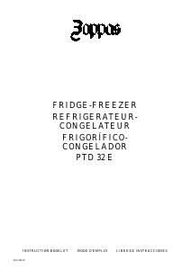 Mode d’emploi Zoppas PTD32E Réfrigérateur combiné