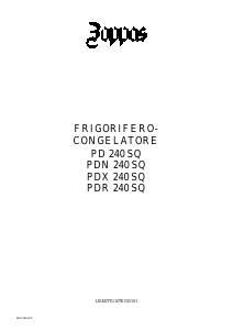 Manuale Zoppas PDX240SQ Frigorifero-congelatore