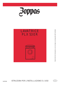 Manuale Zoppas PLX53ER Lavatrice