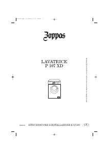 Manuale Zoppas P107XD Lavatrice