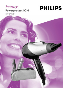 Manual Philips HP4898 Secador de cabelo