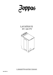 Manuale Zoppas PC103TV Lavatrice