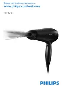 Manual Philips HP4935 Secador de cabelo